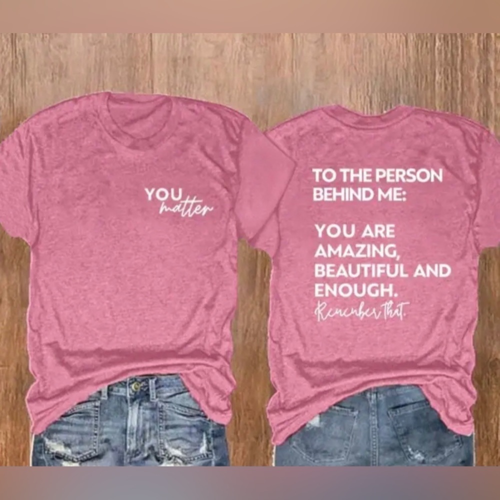 Women’s Plus Rose Pink Motivational Inspiring Slogan Graphic Print T-Shirt